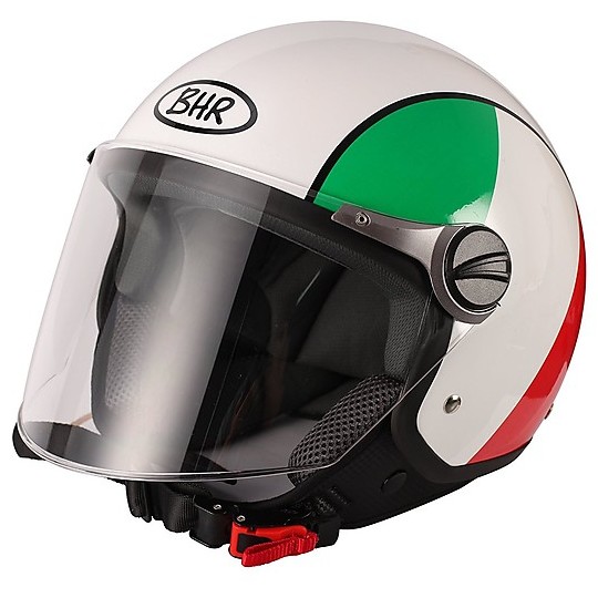 Motorcycle helmet with visor Jer Long BHR 710 Coloring Italian Flag
