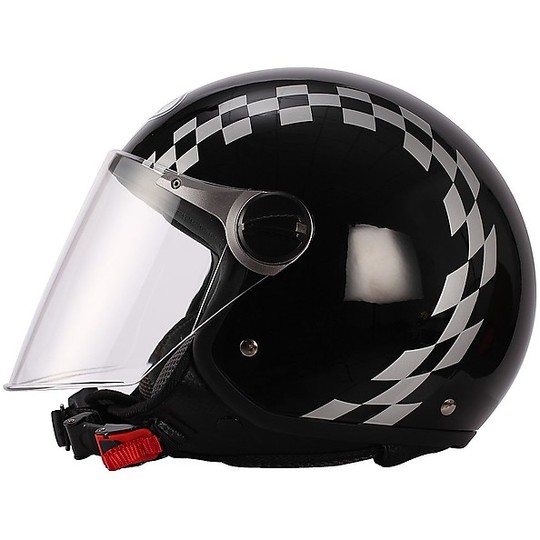 Motorcycle helmet with visor Jer Long BHR 710 Coloring Racing