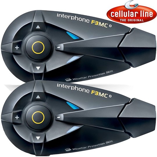 Motorcycle Intercom Bluetooth Cellular Line Moto F3 MC Kit Pair New 2015