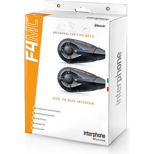 Motorcycle Intercom Motorcycle Bluetooth Cellular Line F4 MC kit TORQUE News 2015