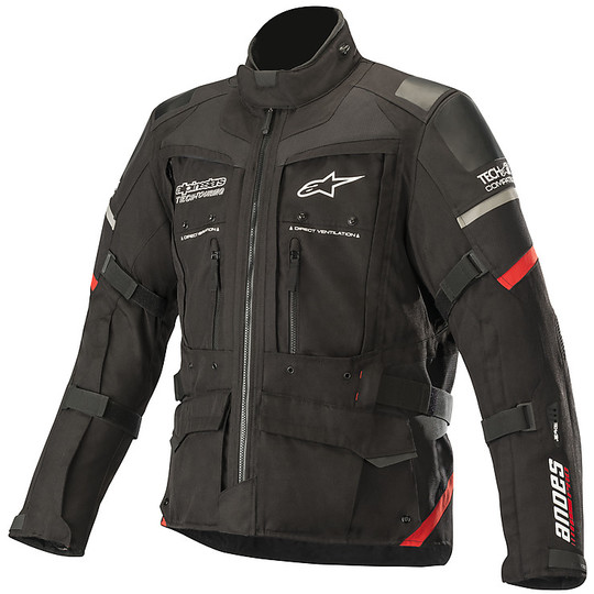 Motorcycle Jacket 4 Seasons Alpinestars Fabric ANDES PRO Drystar Tech Air Compatible Black Red