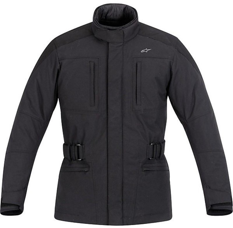 Motorcycle Jacket Alpinestars fabric 3/4 Mora Black Waterproof