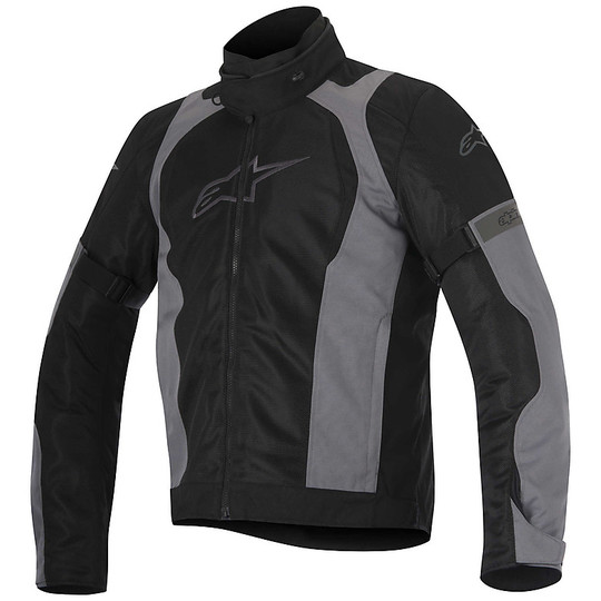 Motorcycle Jacket Alpinestars Fabric Amok Air Drystar Black Grey