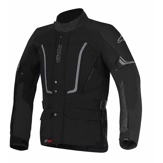 Motorcycle Jacket Alpinestars Fabric Vence Drystar Black