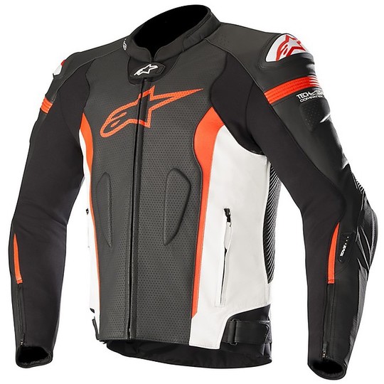 Motorcycle Jacket Alpinestars Missile Tech Air Black White Red