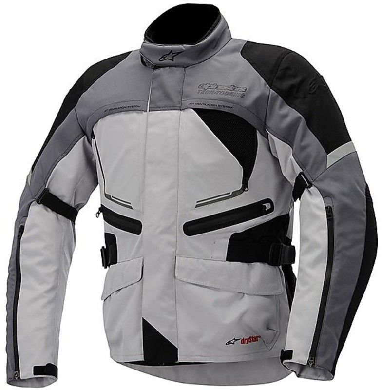 Motorcycle Jacket Alpinestars VALPARAISO DRYSTAR JACKET Light Grey For