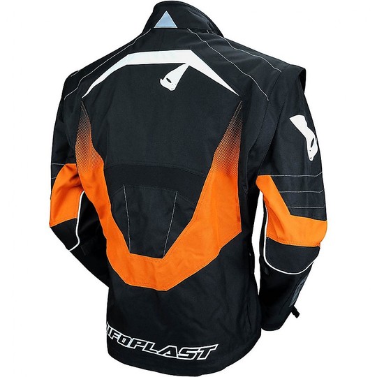 Motorcycle Jacket Cross Ufo ENDURO Jacket Black Orange