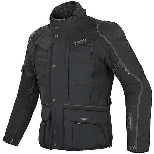 Motorcycle Jacket Dainese D-Explorer GoreTex Black Dark Gull