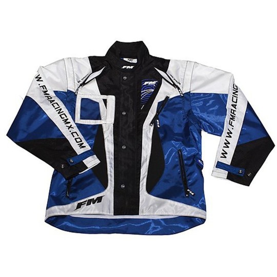 Motorcycle Jacket Enduro Cross Blue Yamaha Racing Technology Fm
