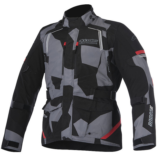 Motorcycle Jacket Fabric 4 Seasons Alpinestars ANDES v2 Drystar Black Camouflage