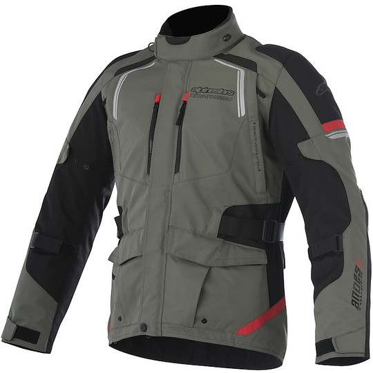 Motorcycle Jacket Fabric 4 Seasons Alpinestars ANDES v2 Drystar Military Green Black