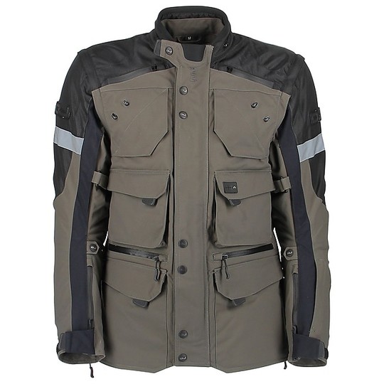 Motorcycle Jacket Fabric 4 Seasons OJ DESERT EXTREME Brown Black
