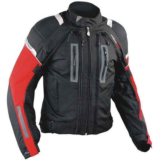 Motorcycle Jacket Fabric A-Pro Evo 4 Seasons Aerotech Black / Red
