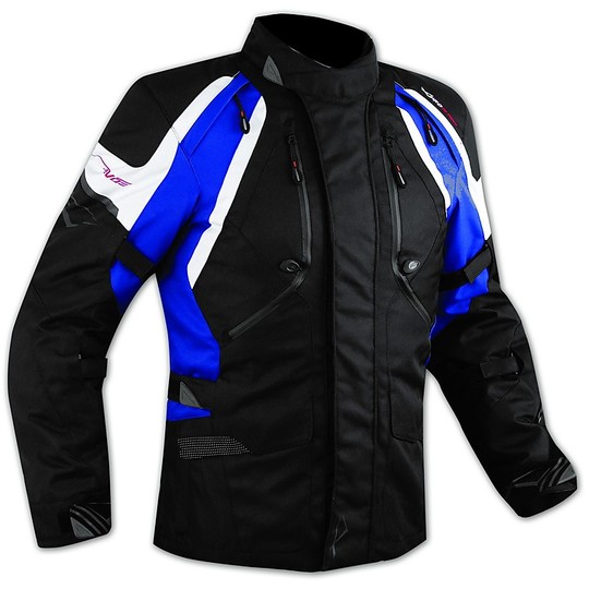 Motorcycle Jacket Fabric A-Pro Evo Blue Globe Touring