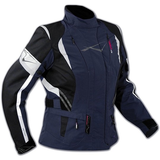 Motorcycle Jacket Fabric A-Pro Evo Touring Traveller Lady Dark Blue