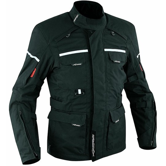 Motorcycle Jacket Fabric A-Pro Model Xplorer Black