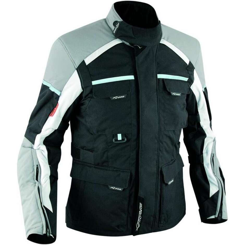 Motorcycle Jacket Fabric A-Pro Model Xplorer Grey
