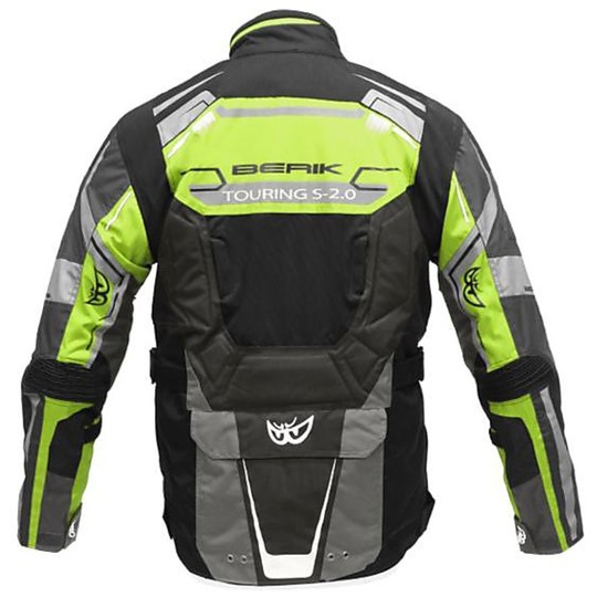 Motorcycle Jacket Fabric Berik 2.0 Model 3090 Triple layer Long Trip Black Grey 4 Seasons News 2015