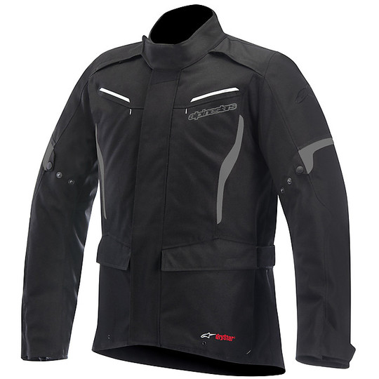 Motorcycle Jacket fabric Cordoba Alpinestars Drystar Jacket Black Anthracite