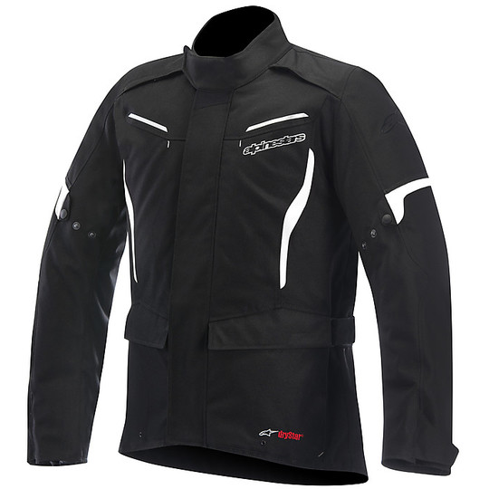 Motorcycle Jacket fabric Cordoba Alpinestars Drystar Jacket Black White