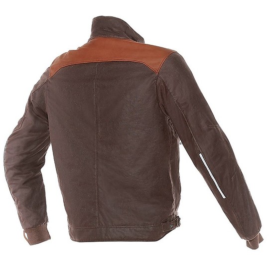 Motorcycle Jacket Fabric Dainese Powel Dark Brown