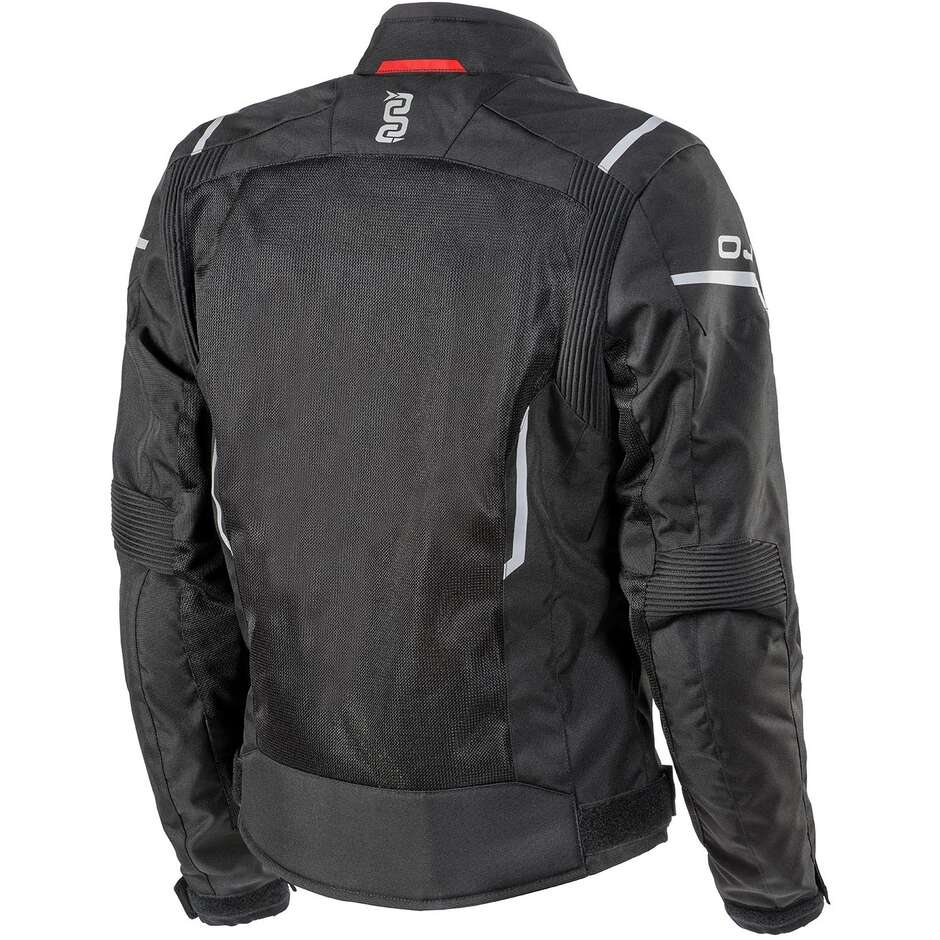 Motorcycle Jacket Fabric Perforated OJ STREAM MAN Black