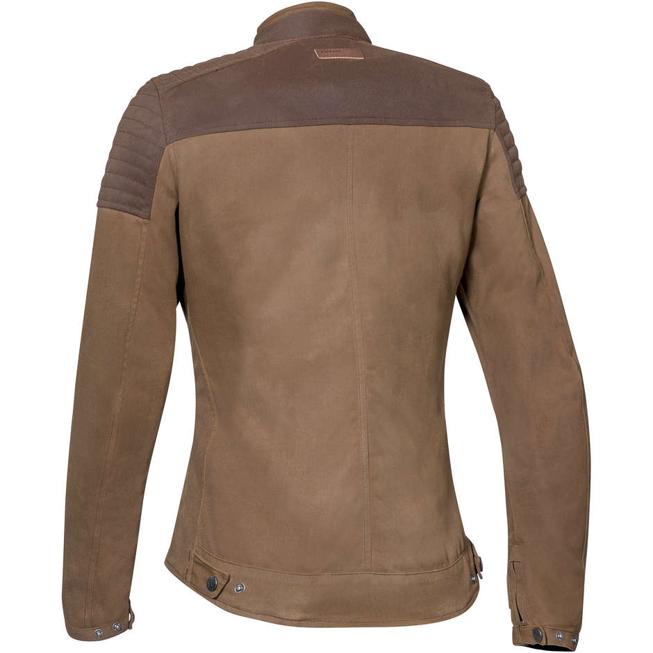 Motorcycle Jacket for Women in Ixon Fabric BOROUGH LADY Brown