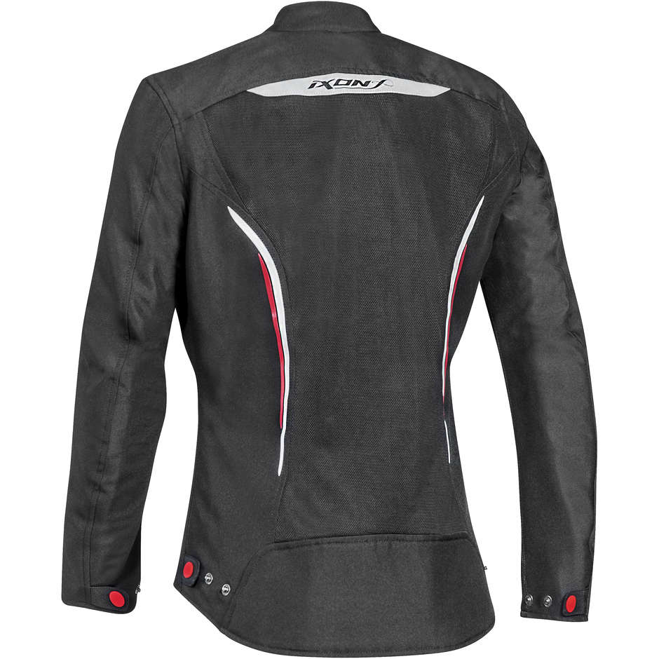 Motorcycle Jacket for Women Perforated Ixon COOL AIR LADY Black Red