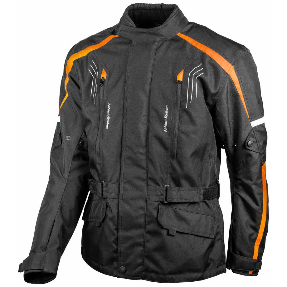 Motorcycle Jacket Gms DAYTON Black Orange