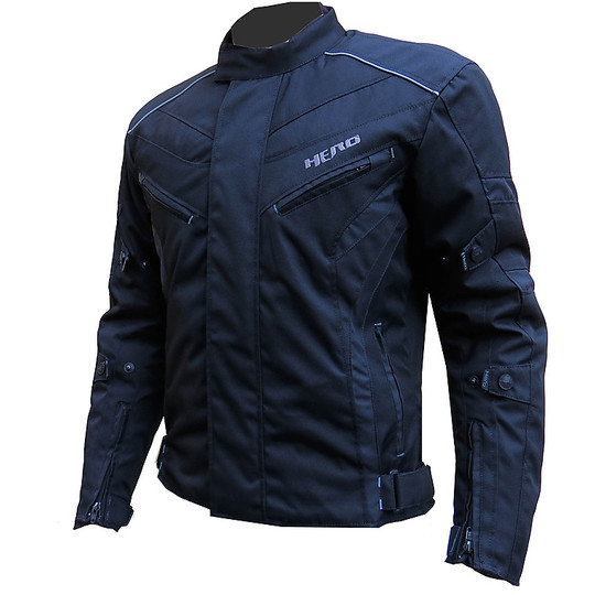 Motorcycle Jacket HR-3435 Waterproof Black Black Jacket