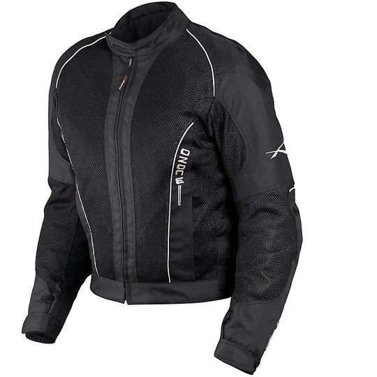 Motorcycle Jacket In A-Pro Summer Perforated OZONE Black Fabric