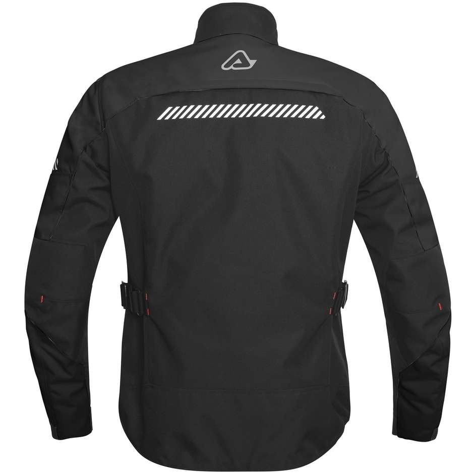 Motorcycle Jacket in Acerbis Discovery Forest CE Black Fabric