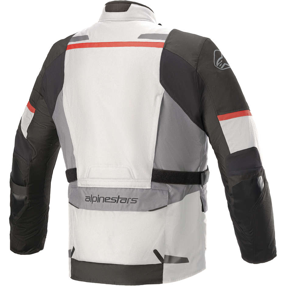 Motorcycle Jacket In Alpinestars ANDES v3 Drystar Ice Dark Gray Fabric