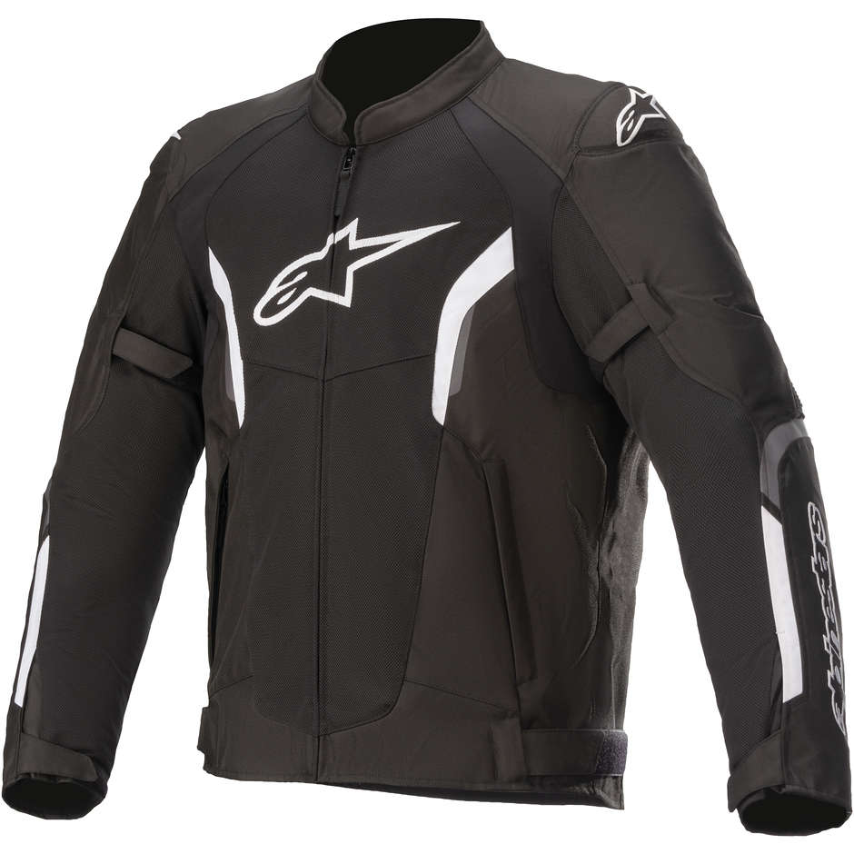 Motorcycle Jacket In Alpinestars AST V2 AIR Black White fabric