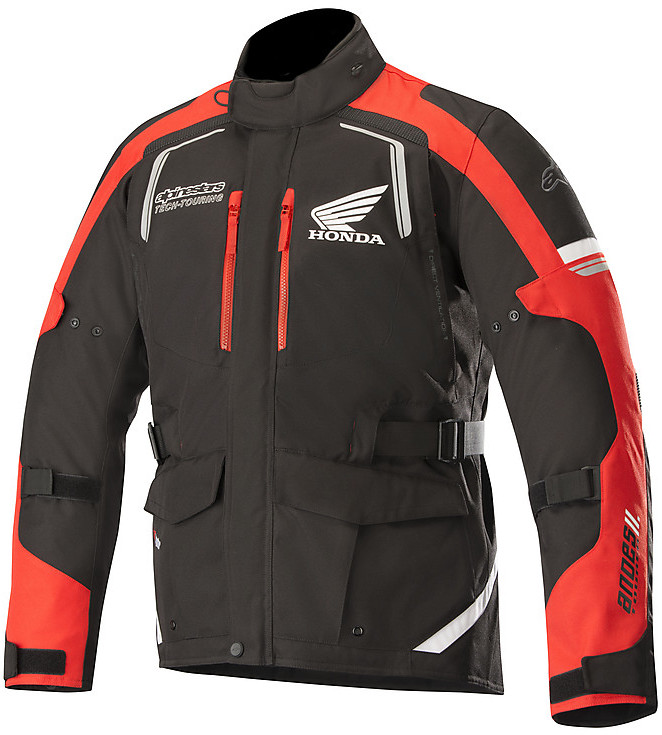 Motorcycle Jacket in Alpinestars Fabric ANDES v2 Drystar Dark Blue Black For Sale Online Outletmoto.eu