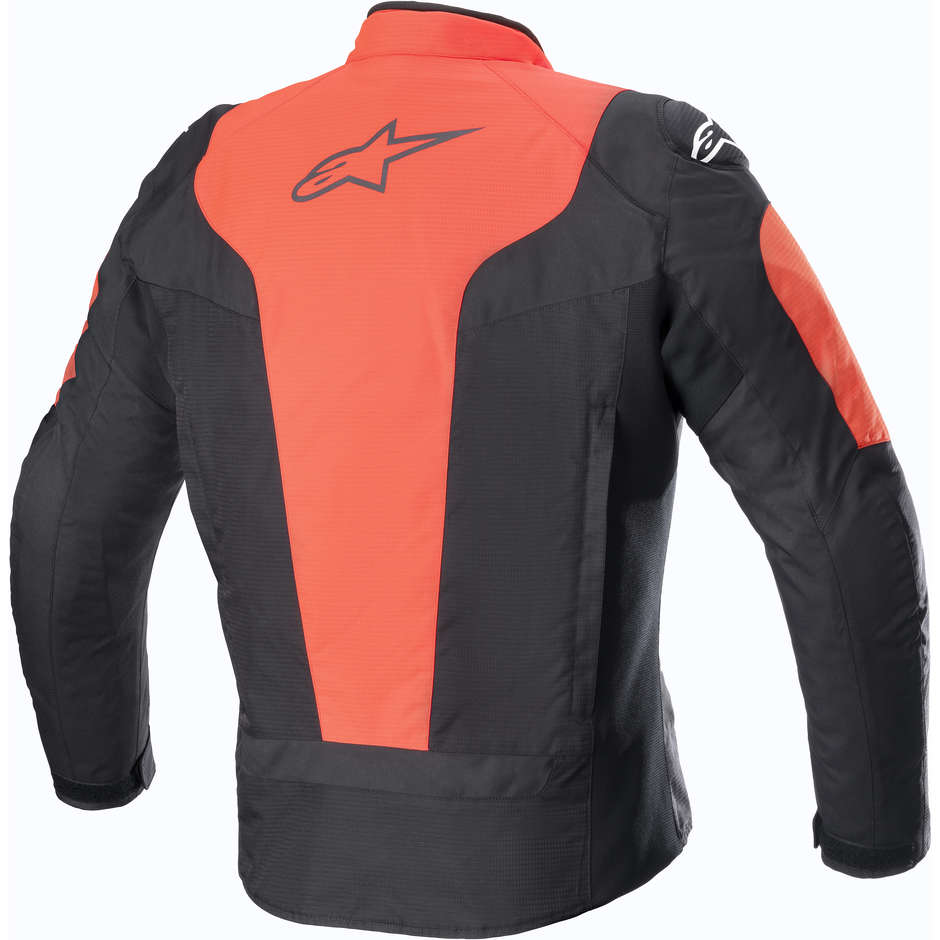 Motorcycle Jacket in Alpinestars RX-3 Waterproof Black Red Fabric