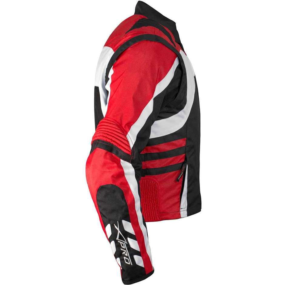 Motorcycle Jacket in American-Pro DYABLEX Certified Black Red Fabric