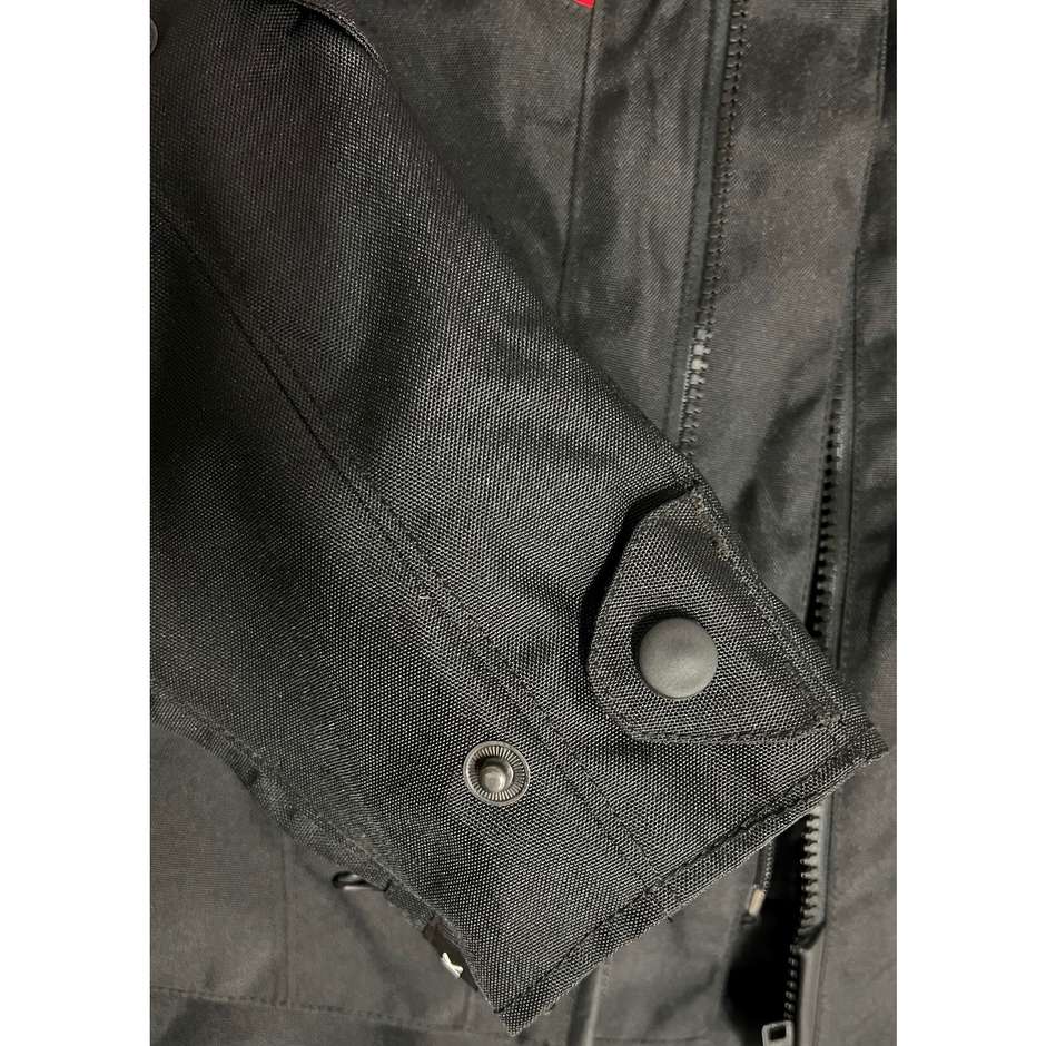 Motorcycle Jacket in Berik 2.0 Technical Fabric NJ-193328 Safari Pro Black Gray