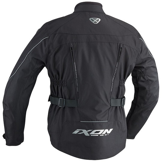 Motorcycle Jacket in Black Fabric Ixon CORSICA
