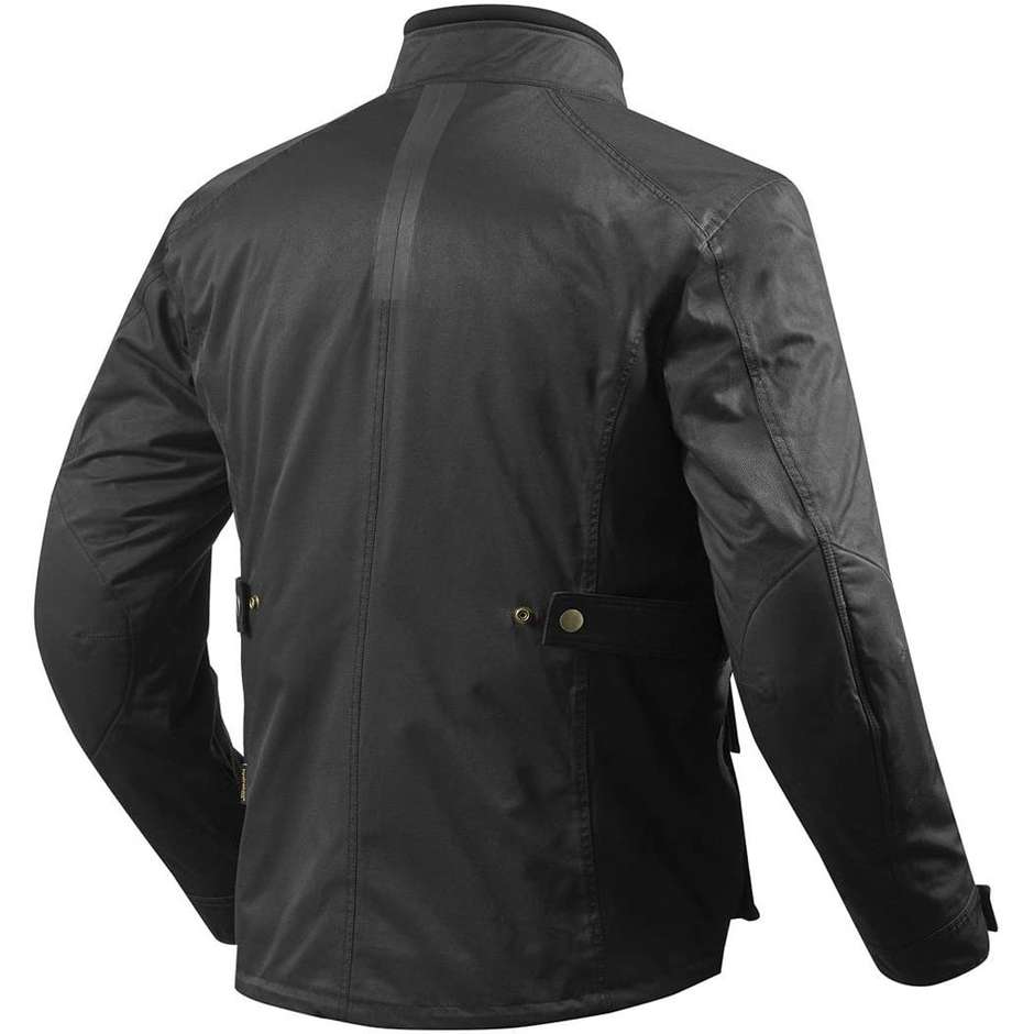 Motorcycle Jacket In Black fabric Rev'it Newton