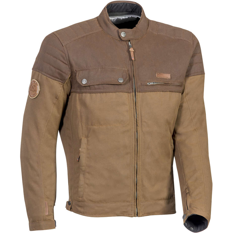 Motorcycle Jacket in Brown Ixon BOROUGH Fabric