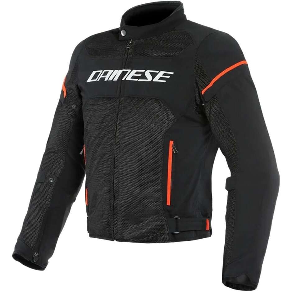 Motorcycle Jacket In Dainese Air Frame D1 Tex Black White Red Fabric