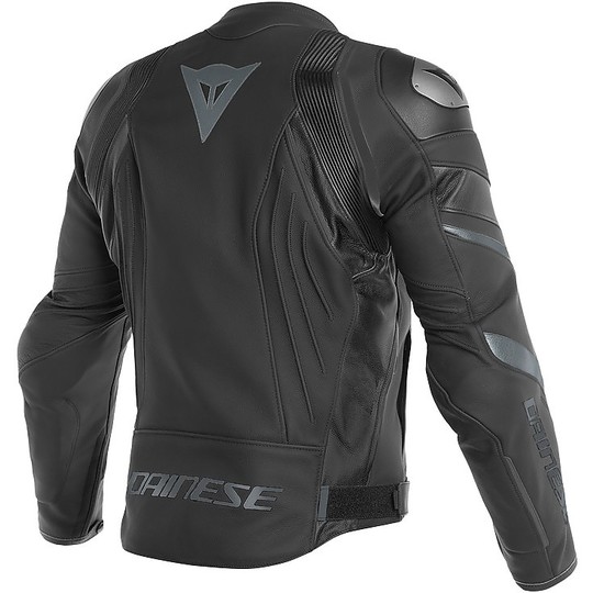 Motorcycle Jacket In Dainese Leather AVRO 4 Anthracite Black