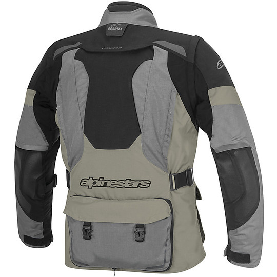 Motorcycle Jacket in fabric Alpinestars Durban Gore-Tex Grey Black Sand