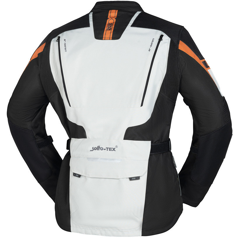 Motorcycle Jacket In Fabric Ixs LENNIK-ST Black Gray Brown
