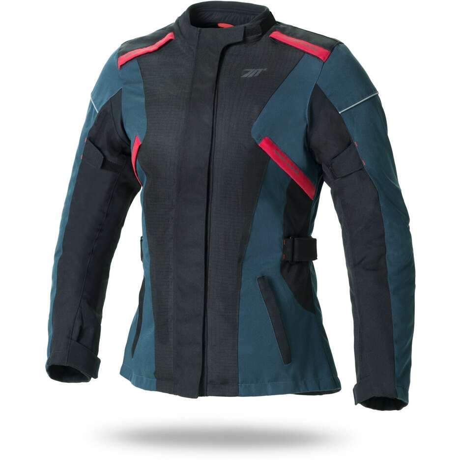 Motorcycle Jacket In Fabric JT79 CE Woman Touring Black Blue Red