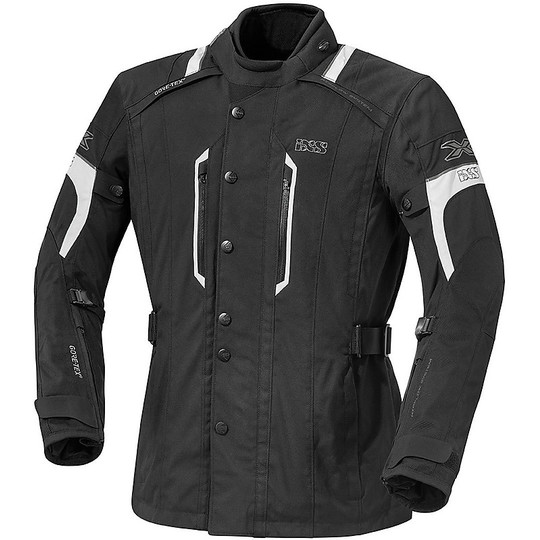 Motorcycle Jacket In Gore-Tex 4 Seasons IXS Savona Black White