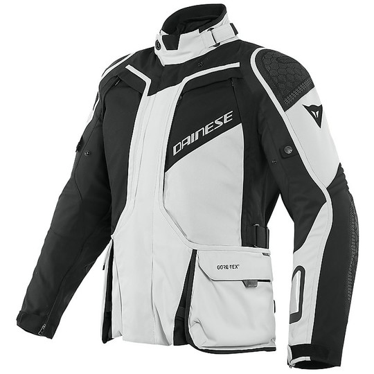 Motorcycle Jacket In Gore-Tex Dainese D-EXPLORER2 GTX Gray Black