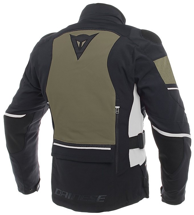 Motorcycle Jacket in Gore Tex Fabric Dainese CARVE MASTER 2 Black Green For Sale Online Outletmoto.eu