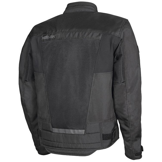 Motorcycle Jacket In Hevik Urban Scirocco Black Perforated Fabric